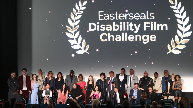 group photo at the 2025 easterseals disability film challenge