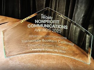 The PR Daily nonprofit communications award for easterseals influencer marketing campaign