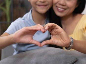 hands creating a heart shape